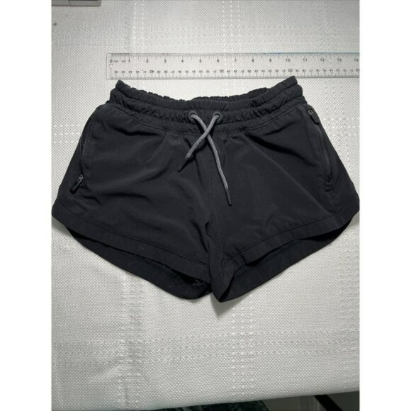 Athleta Girl Youth Shorts  Size 7‎ Small Black Athletic Running - Picture 1 of 7